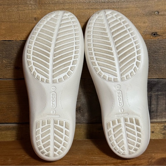 CROCS Tully Clog Cushioned Insole Women’s Size 8 Slip On Comfort‎ 10671 White - Picture 5 of 10